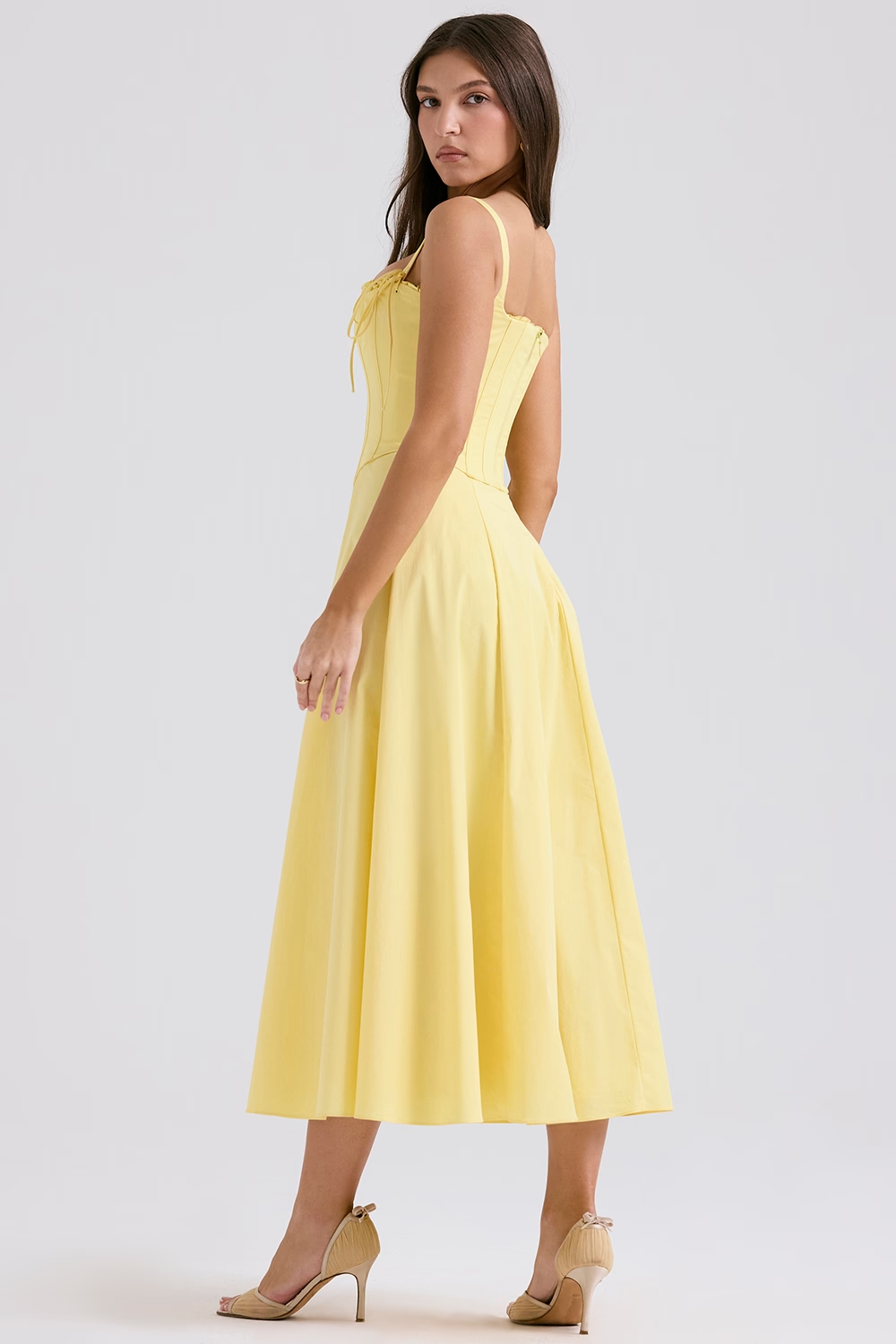 Sunshine Cotton Midi Elbise
