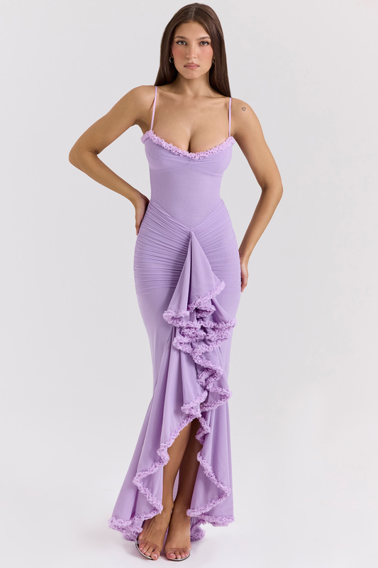 Lavender Maxi Elbise