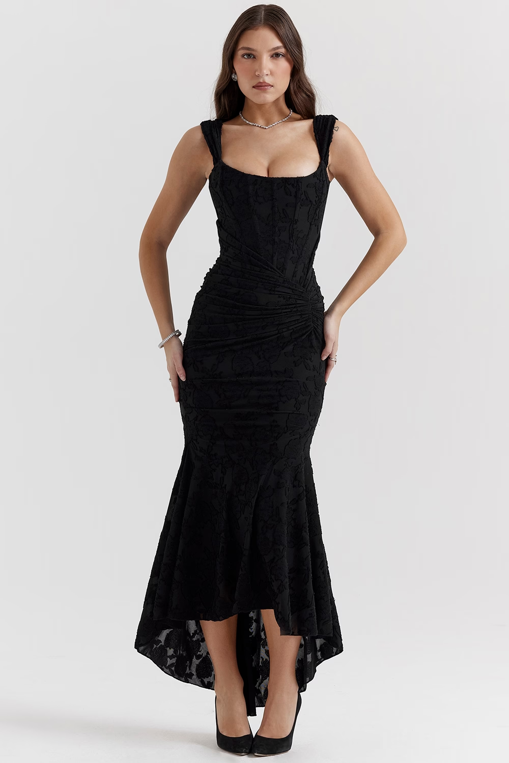 Liliane Corsage Maxi Elbise