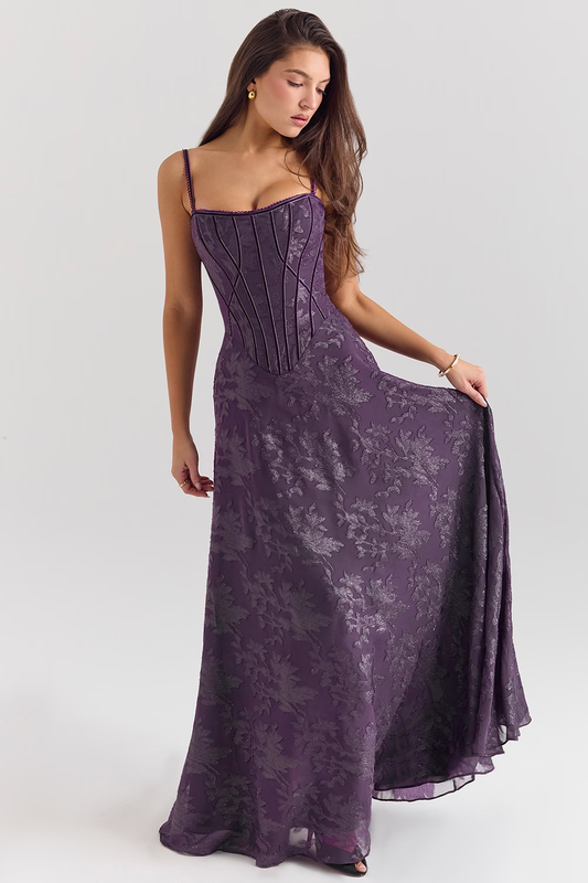 Isolde Lurex Maxi Elbise