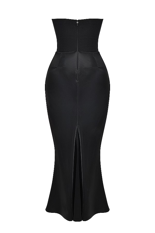Persephone Noir Maxi Elbise