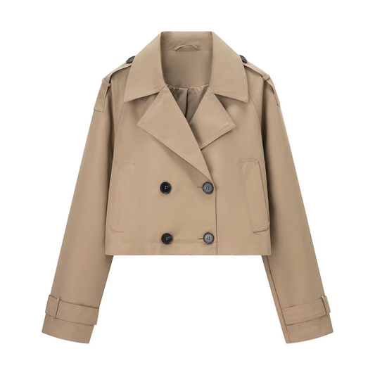 Lady Dimí Kısa Vintage Trençkot
