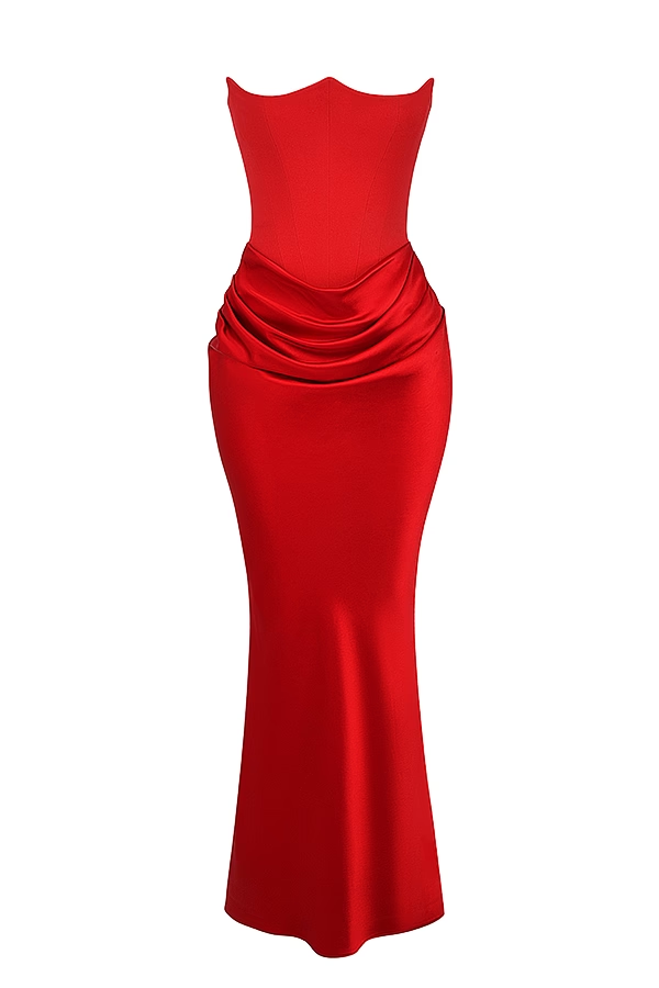 Persephone Noir Maxi Elbise