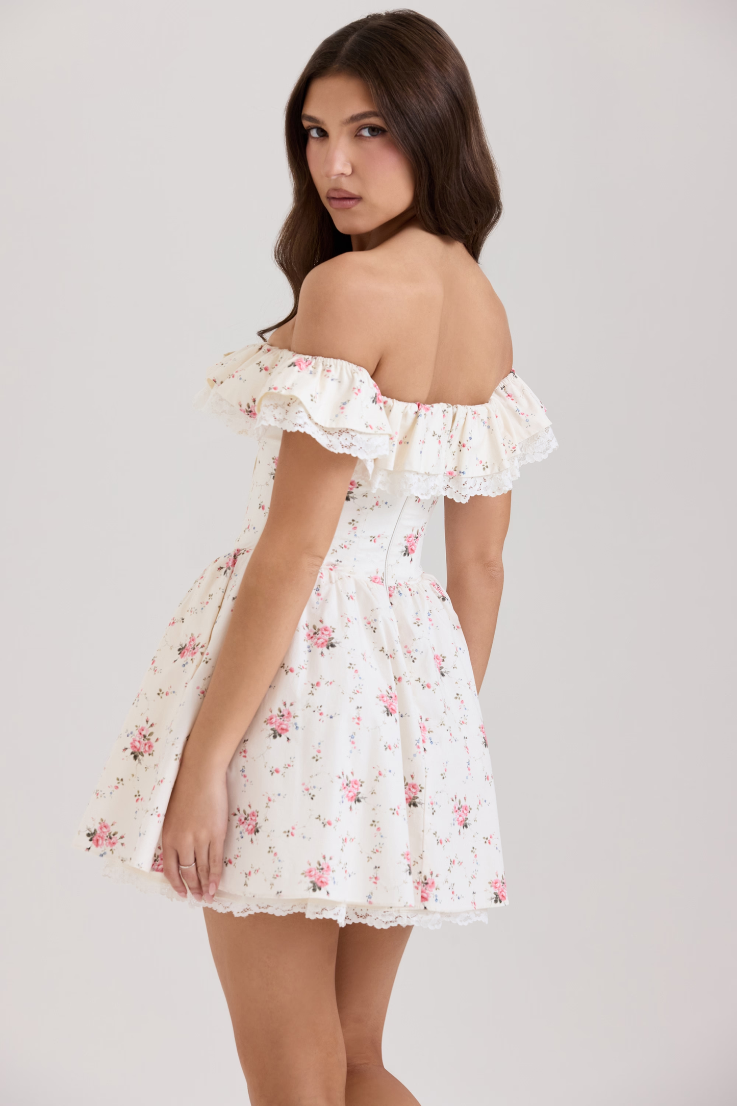 Elise Floral Mini Elbise