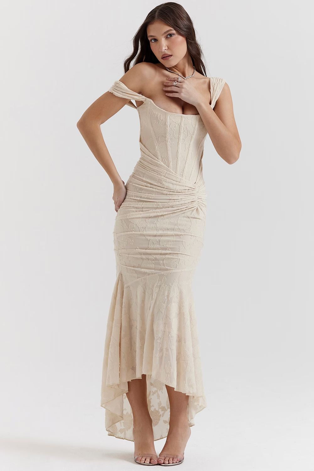 Liliane Corsage Maxi Elbise