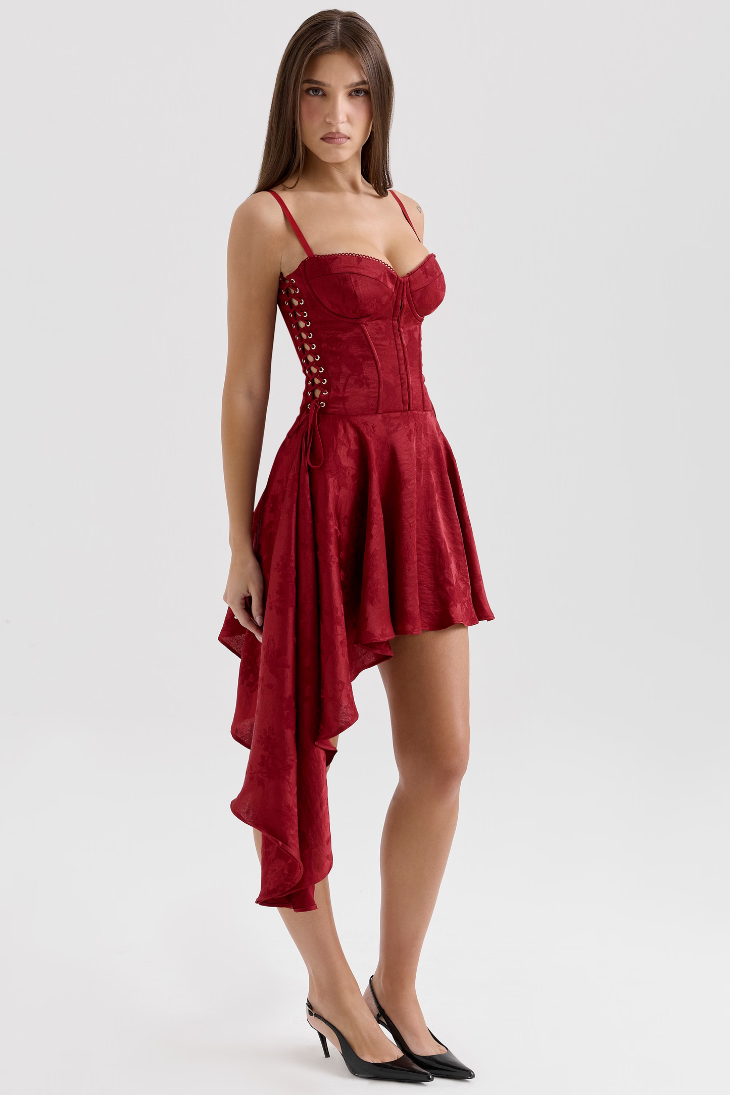 Ruby Flame Mini Elbise