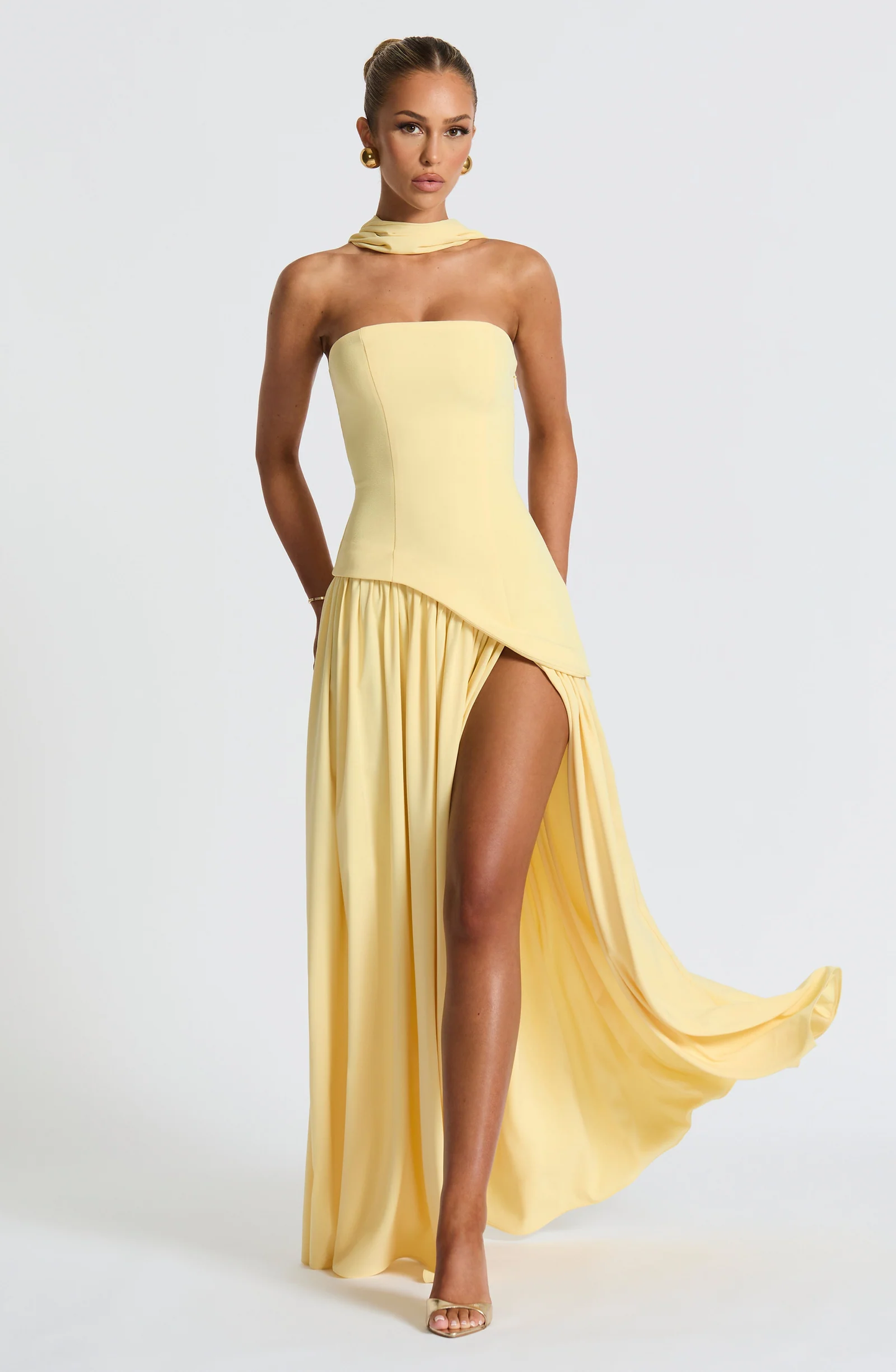 Maliyah Straplez Maxi Elbise