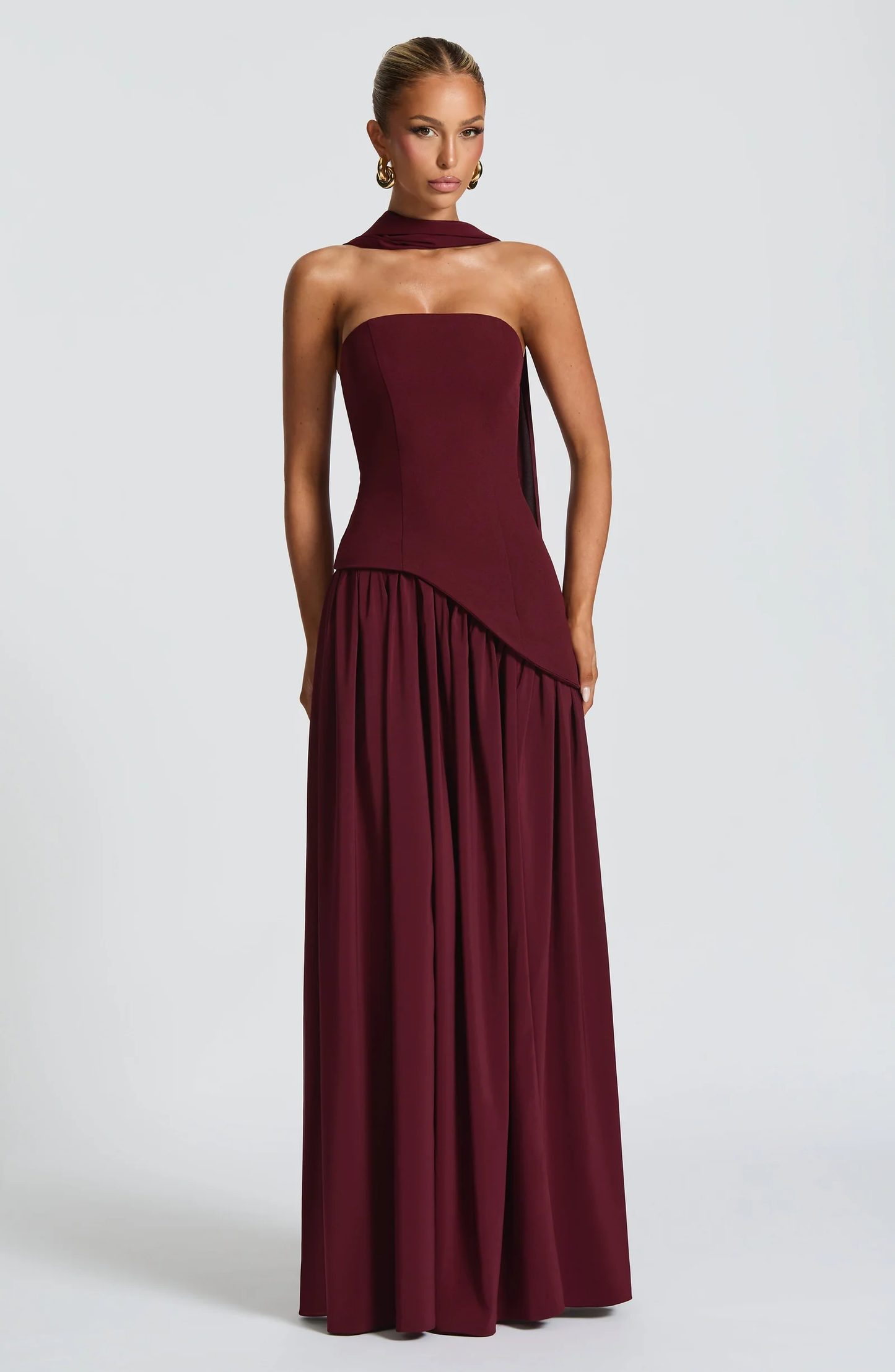 Maliyah Straplez Maxi Elbise