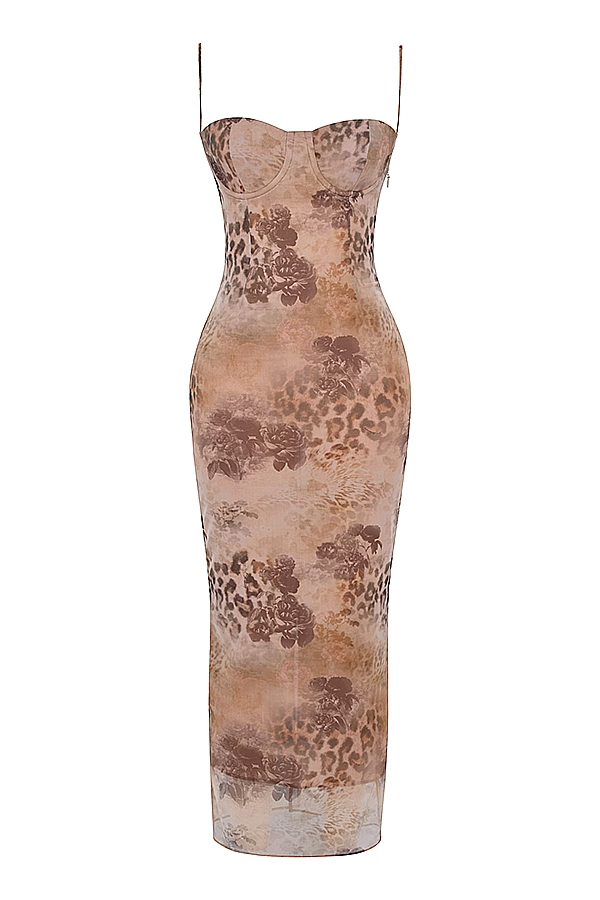 Desert Bloom Maxi Elbise
