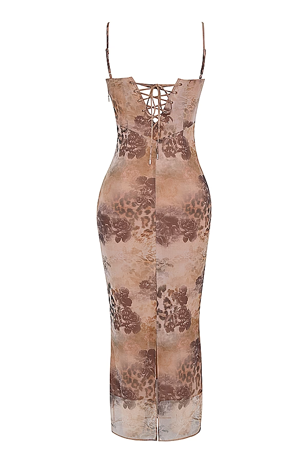 Desert Bloom Maxi Elbise