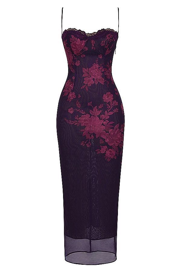 Scarlet Orchid Maxi Elbise