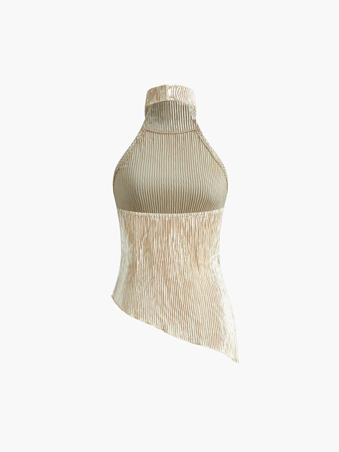 Asimetrik Halter Crop & Palazzo Pantolon Takımı