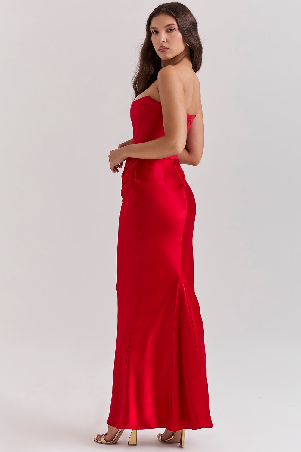 Persephone Noir Maxi Elbise