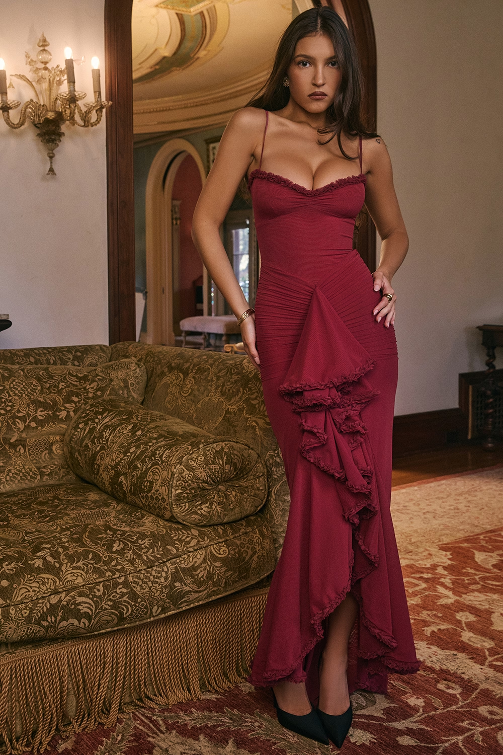 Lavender Maxi Elbise