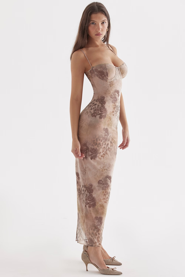 Desert Bloom Maxi Elbise