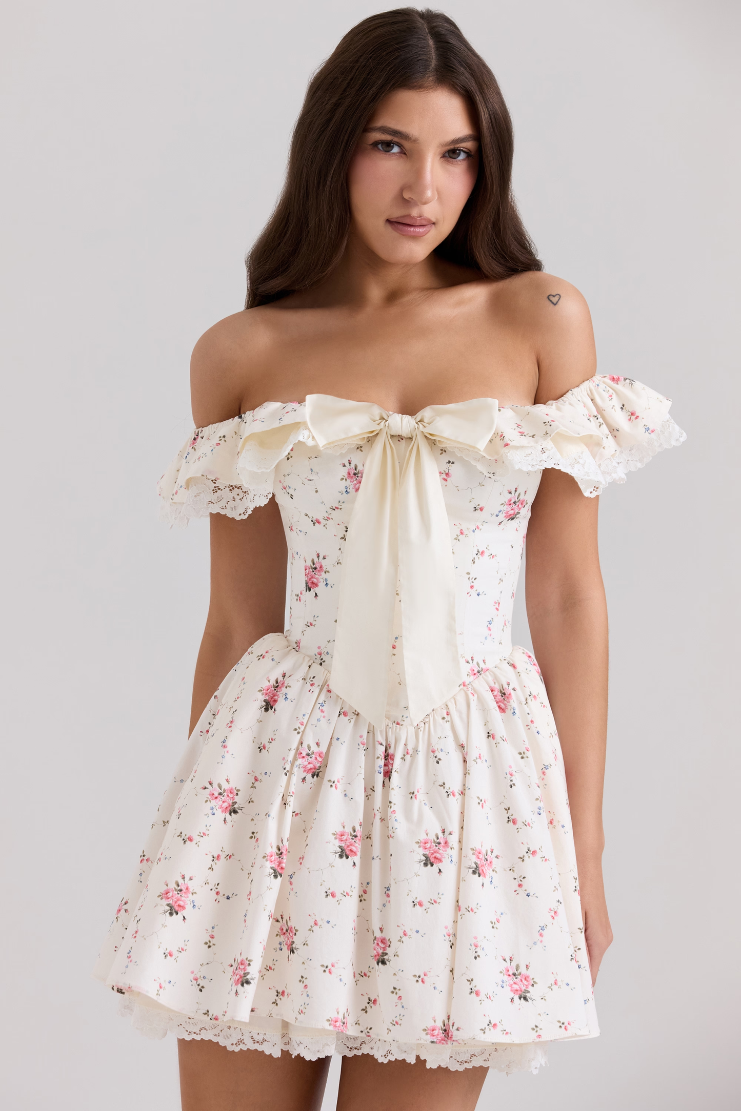 Elise Floral Mini Elbise