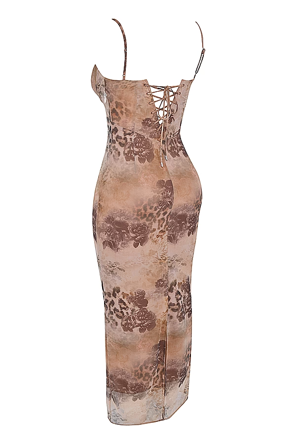 Desert Bloom Maxi Elbise