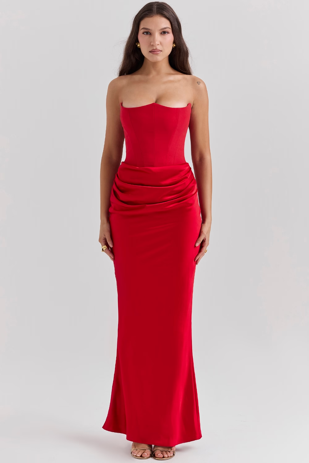 Persephone Noir Maxi Elbise