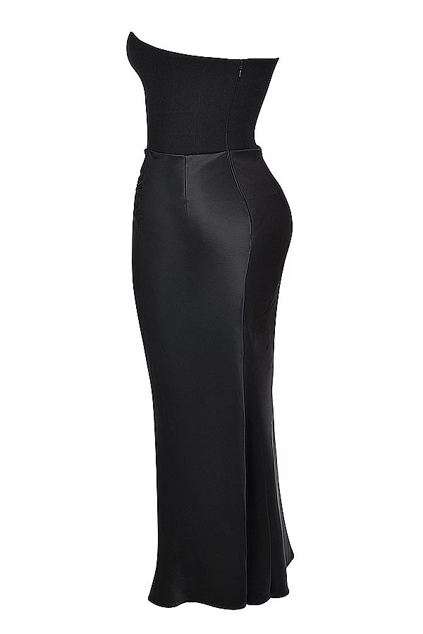 Persephone Noir Maxi Elbise