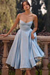 Cinderella Mavi Midi Elbise