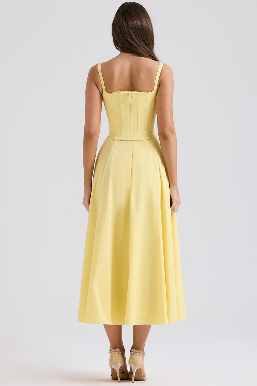 Sunshine Cotton Midi Elbise