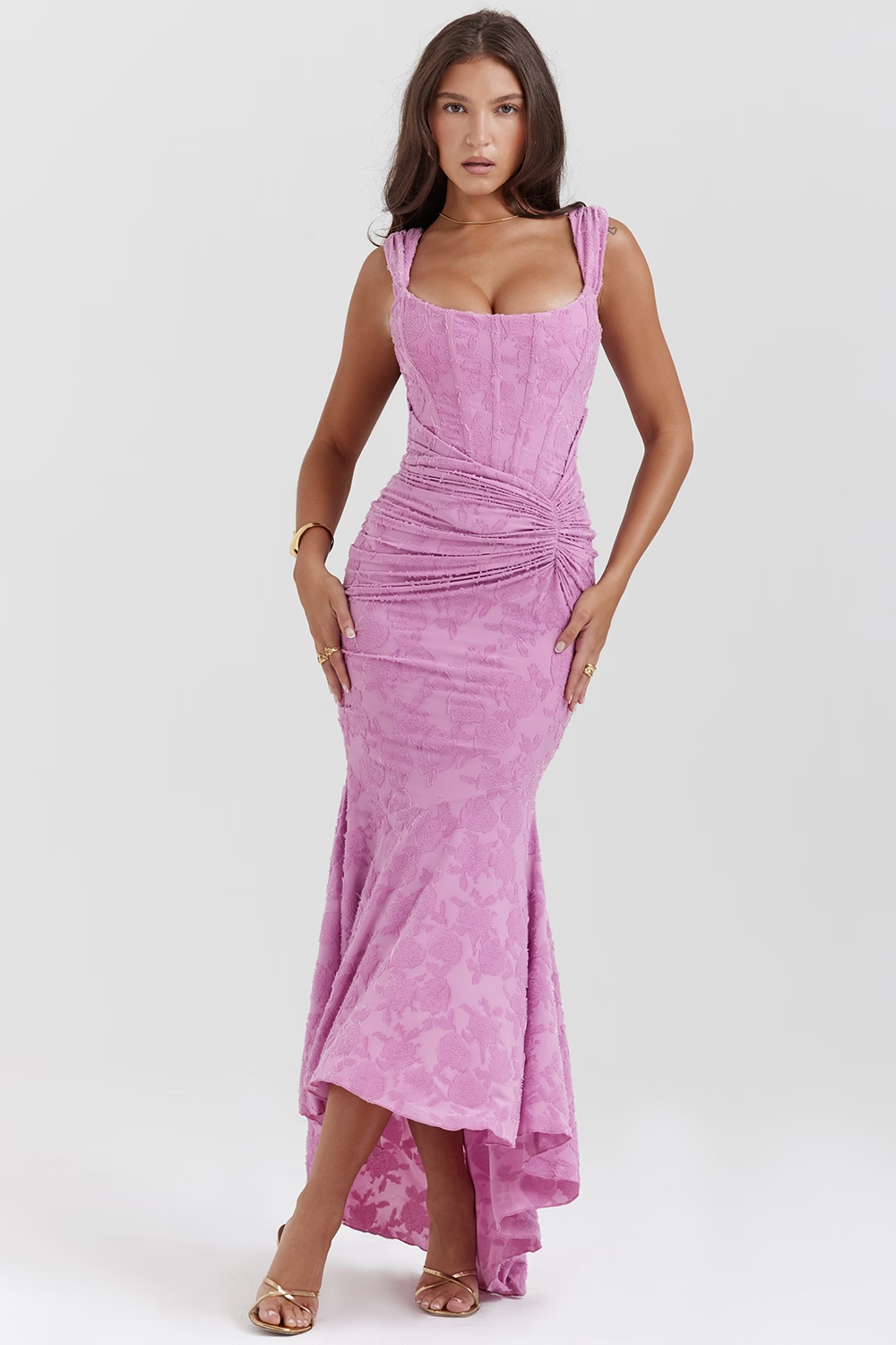Liliane Corsage Maxi Elbise