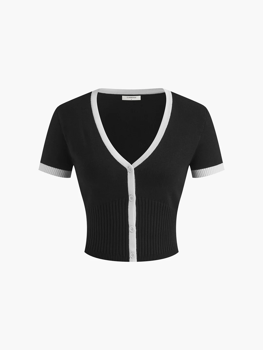 Kontrast Biyeli Minimal Triko Set (Kazak & Etek)